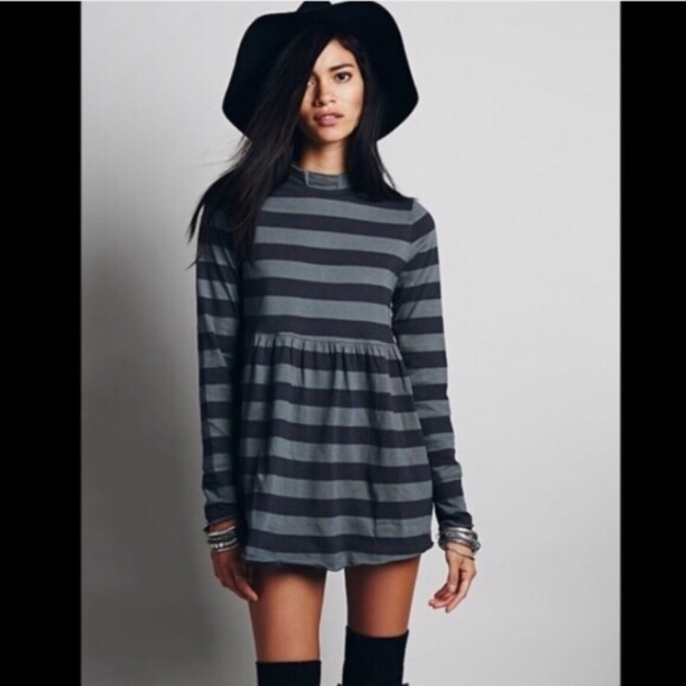 FREE PEOPLE STRIPED TUNIC MEDIUM NWT